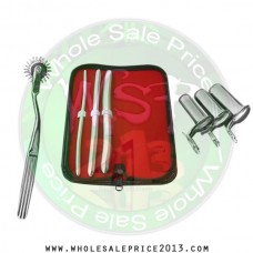  Hegar uterine dilator 3 pieces set, 7-8, 11-12, 15-16, pinwheel, collin 3pcs